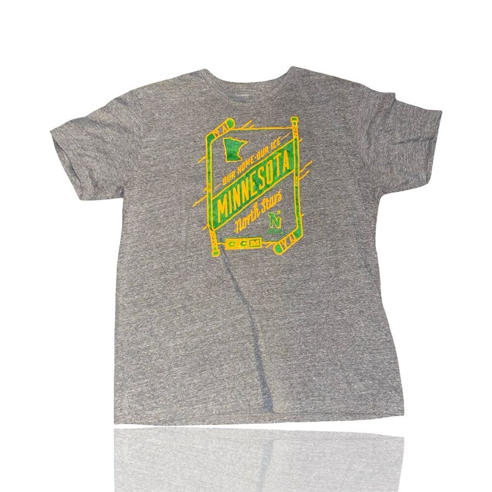 Minnesota North Stars Vintage CCM NHL Gray Men's XL Green & Golf: Stars Hockey